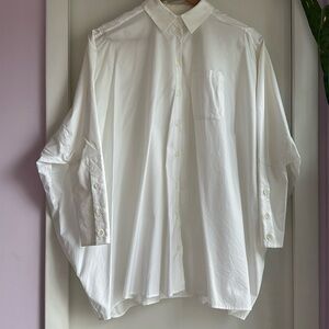 MM6 margiela white oversized dress shirt Size S